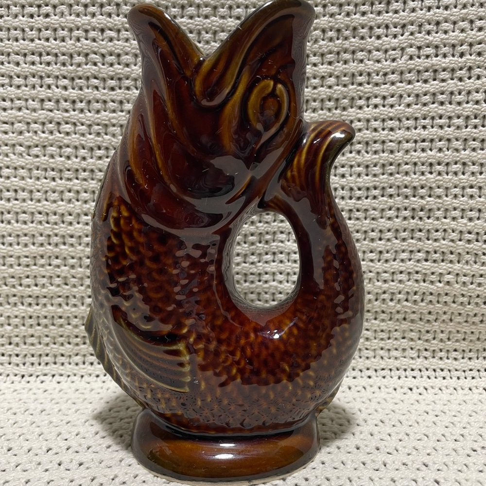 Vintage Brown Fish Glug - Picture 2 of 9